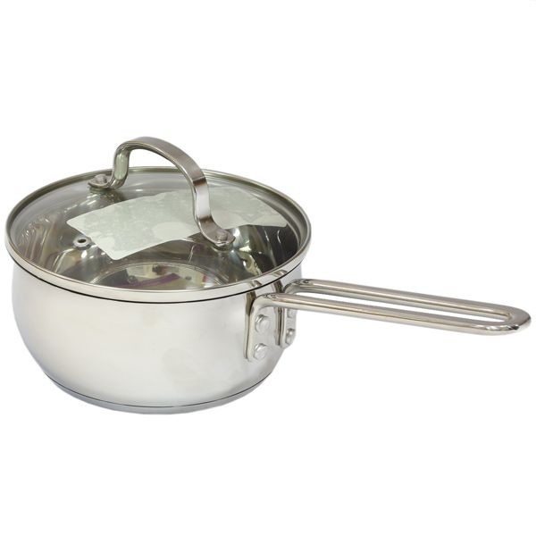 Ківш сферичний з нержавіючої сталі з кришкою 1.4 л