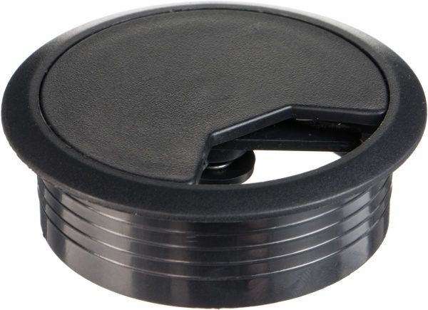 Заглушка для проводов черная К-02 DC