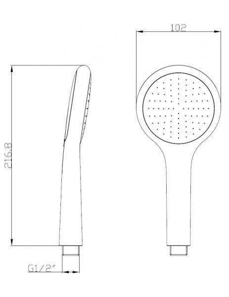 Лейка для душа Mixxen Альфа MXZ0482 