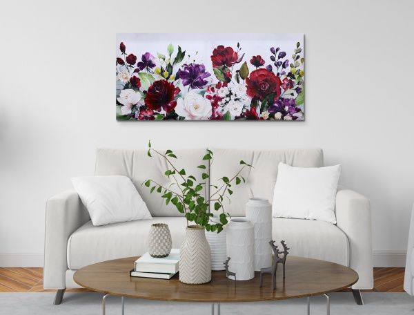 Картина Красивые цветы 55x115 см SvitArt F-484 