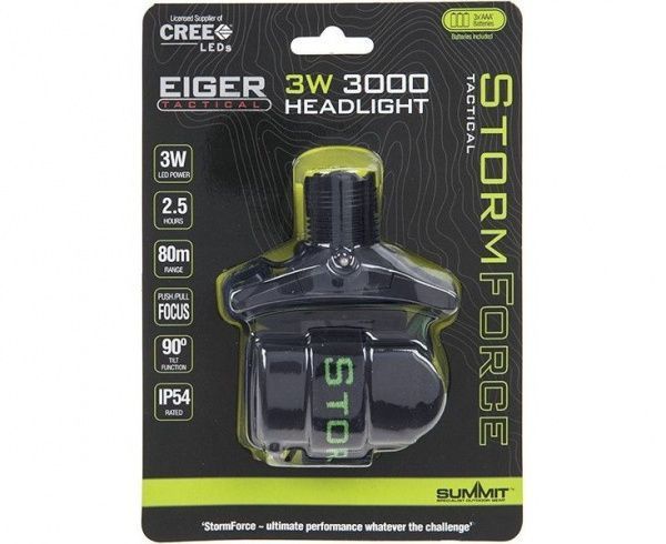 Фонарь SUMMIT REGENT INTERNATIONAL LTD НАЛОБНЫЙ STORMFORCE EIGER CREE FOCUS 3 ВТ
