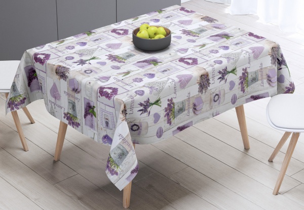 Скатерть Лаванда 180x140 см белый с рисунком UP! (Underprice) 