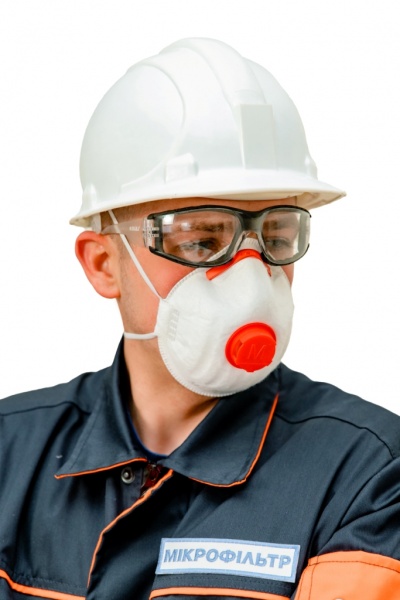 Респиратор Мікрон Ф Формованный FFP3 NR с клапаном выдоха 