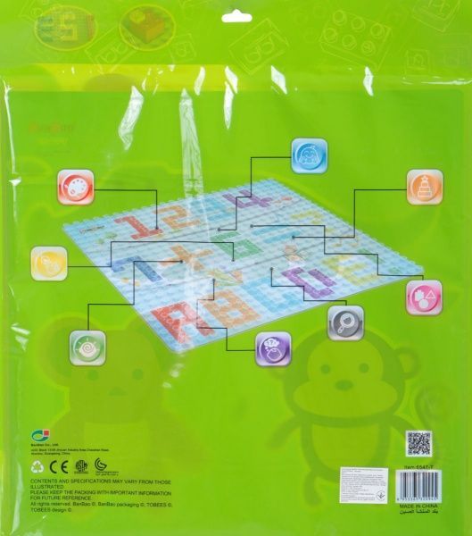 Конструктор BanBao Пластина-подставка для больших блоков 38х38 см прозрачная