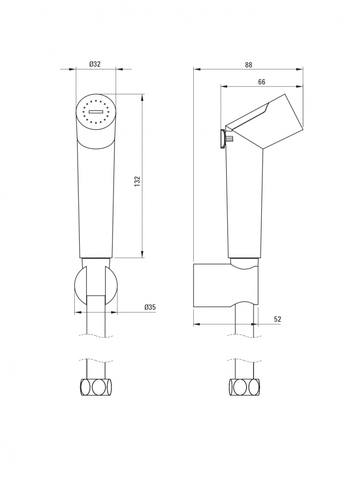 Гигиенический душ Deante Bidetta ANW 071B