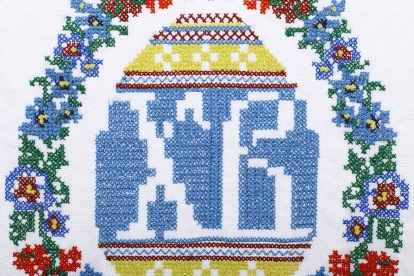 Салфетка Эдельвика пасхальная 969-18/00 43x43 см голубой 