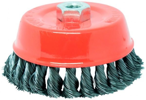 Щітка Чашка плетена сталь 125 мм М14, 0.5 мм Зенит 35100125
