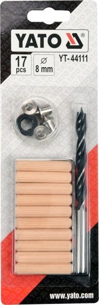 Набор для кольевых соединений (шкантов) d8 мм YATO YT-44111