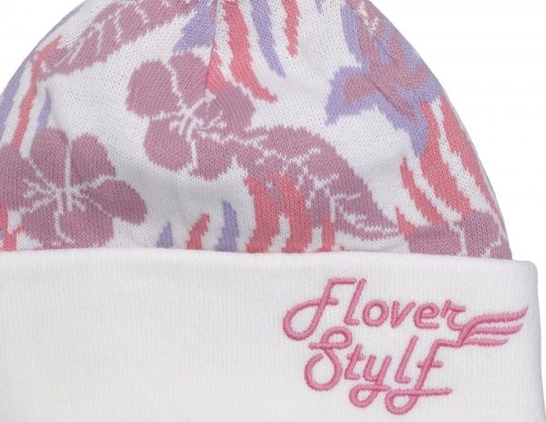 Шапка ESLI р.54 білий із рожевим 18С-137СП 