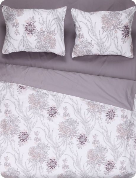 Комплект постільної білизни Platinum Satin Crisantemo 2.0 рожевий Cogal 