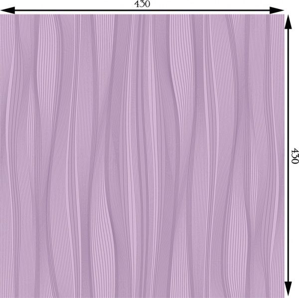 Плитка InterCerama BATIK фіолетова 83 052 43x43 