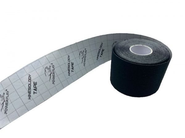 Кінезіологічний тейп PowerPlay 4315 5 мх 5 см чорний
