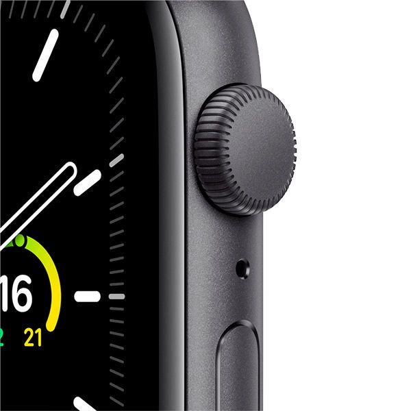 Смарт-часы Apple Watch SE GPS 44 mm Space Grey Aluminium Case with Black Sport Band(MYDT2UL/A)