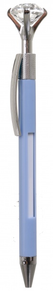 Ручка кулькова Діамант блакитна 