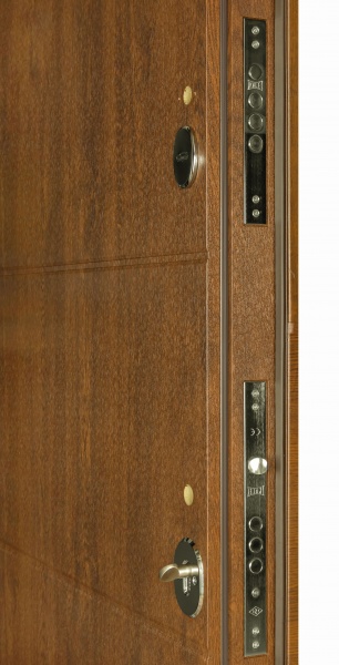Дверь входная Термо House-703 улица дуб бронзовый 2050x1200 мм правая