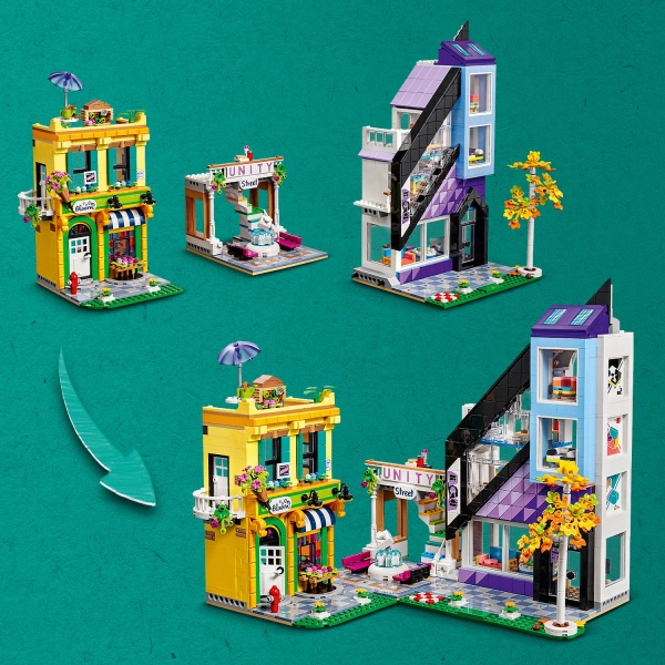 Конструктор LEGO Friends Квіткові та дизайнерські крамниці у центрі міста 41732