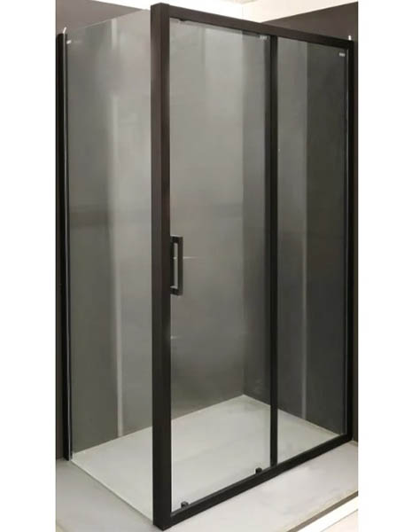 Душевое ограждение EGO прямоугольное раздвижное LEX BLACK 120х80х200 см NAN1131