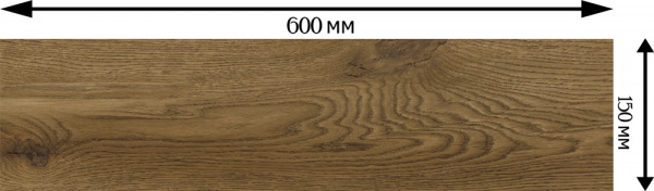 Плитка Golden Tile KRONEWALD Коричневый 15x60 977920 (new 63m2) 