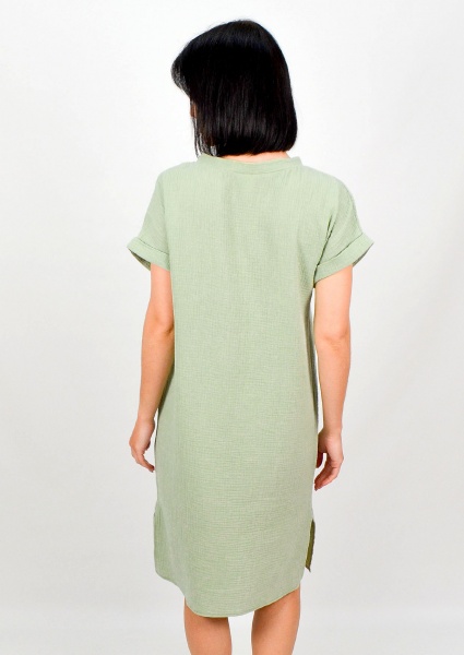 Платье Roksana MUSLIN №1134 р.S зеленый