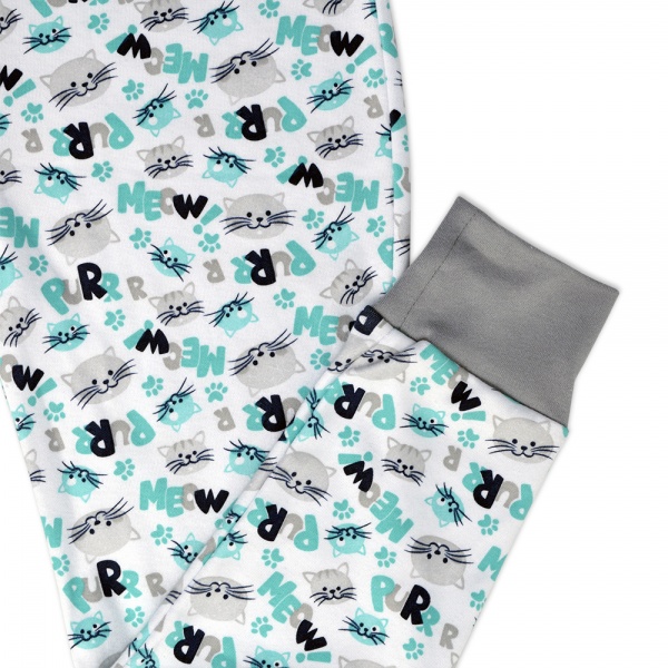 Піжама дитяча для хлопчиків WP Merchandise р.104–110 сірий із малюнком FWPPJP1CAT23GY110 