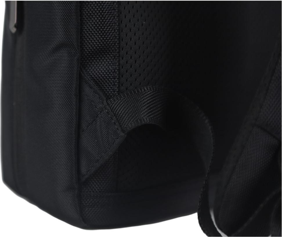 Рюкзак черний, полиэстэр 45x31x13см