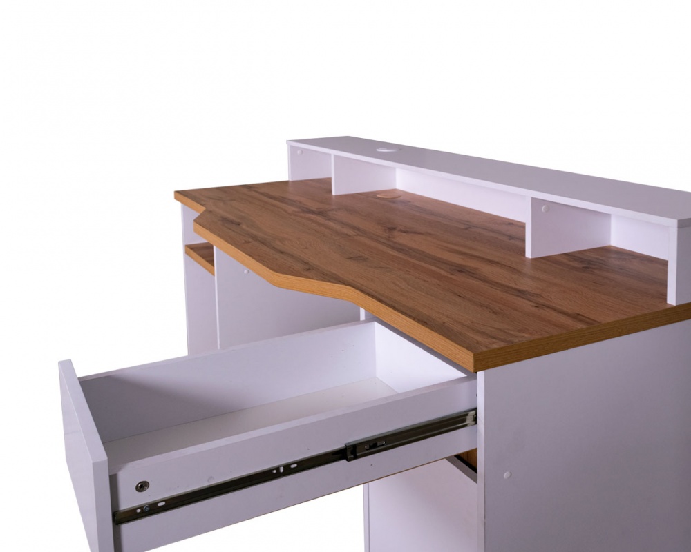 Стол письменный DC Фоджа 750х1550х700 мм нимфея альба/дуб тахо