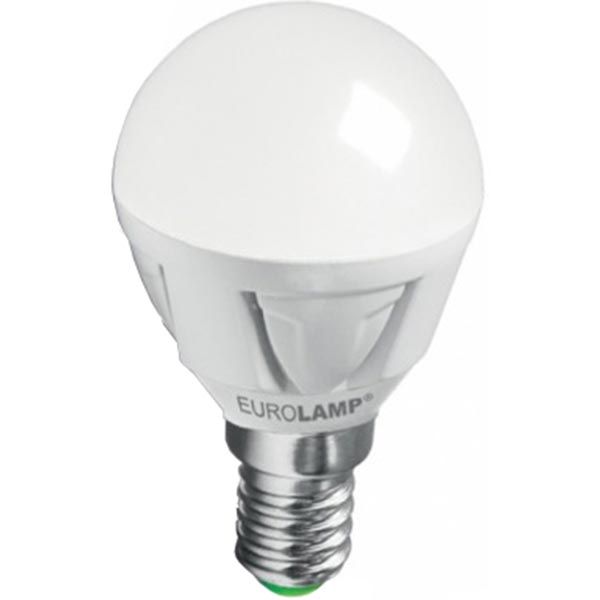 Лампа светодиодная Eurolamp 5 Вт G45 матовая E14 220 В 3000 К LED-G45-05143(T)new 