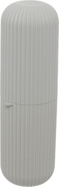 Органайзер-футляр для косметики 6,2х6,2х20 см бежевий Gondol Plastic