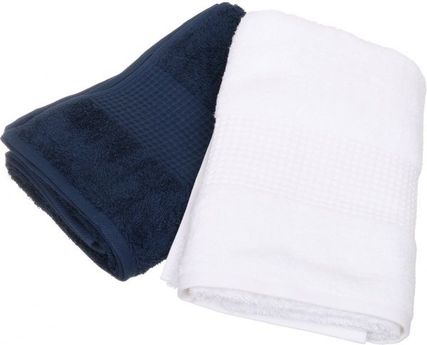 Набір рушників Сусанна 60x110 см темно-синій/ білий Домашній текстиль 