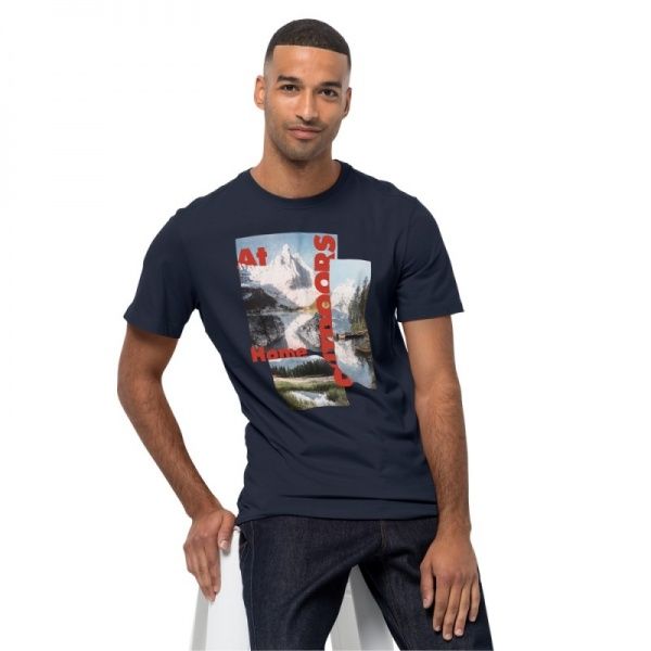 Футболка Jack Wolfskin LAKE MORNING T M 1807771-1010 р. M синій