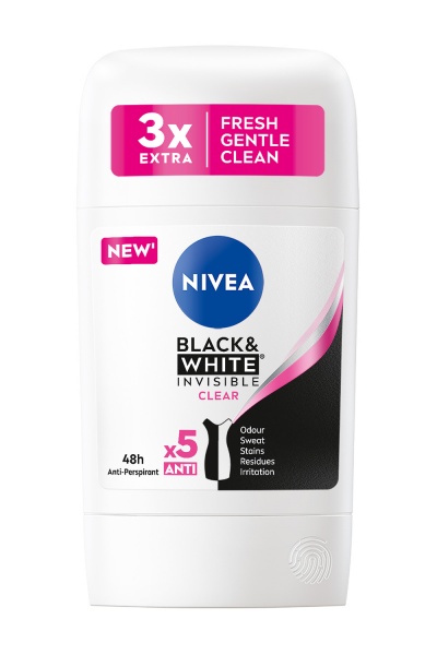 Антиперспирант Nivea Black Pearl Черное и Белое Невидимый 50 мл