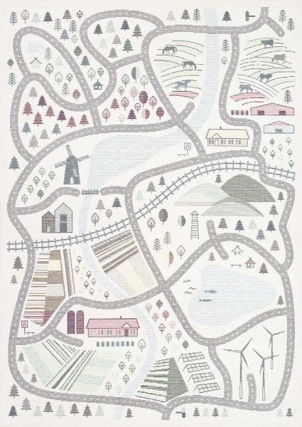 Килим Narma ULEJOE white 100x160 см двосторонній 