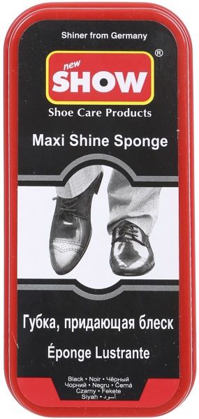 Губка-блеск для обуви SHOW Maxi черный