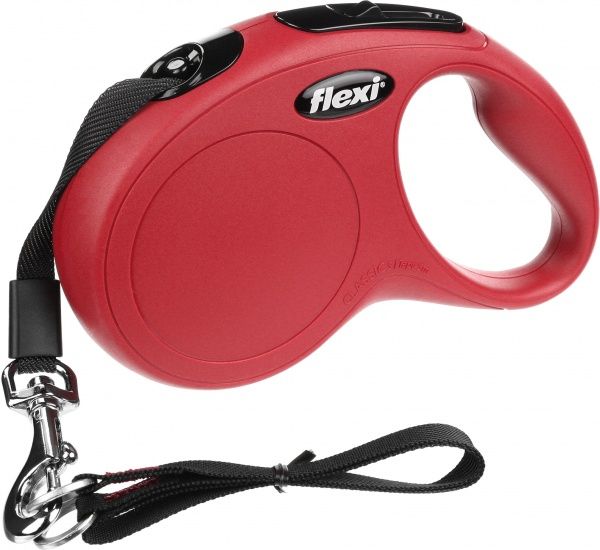 Повідець-рулетка FLEXI Classic S червоний до 15 кг 5 м