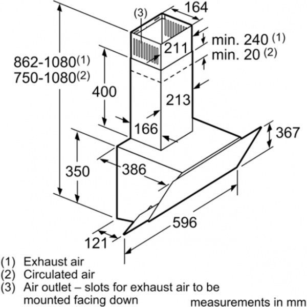 Вытяжка Bosch DWK065G60R
