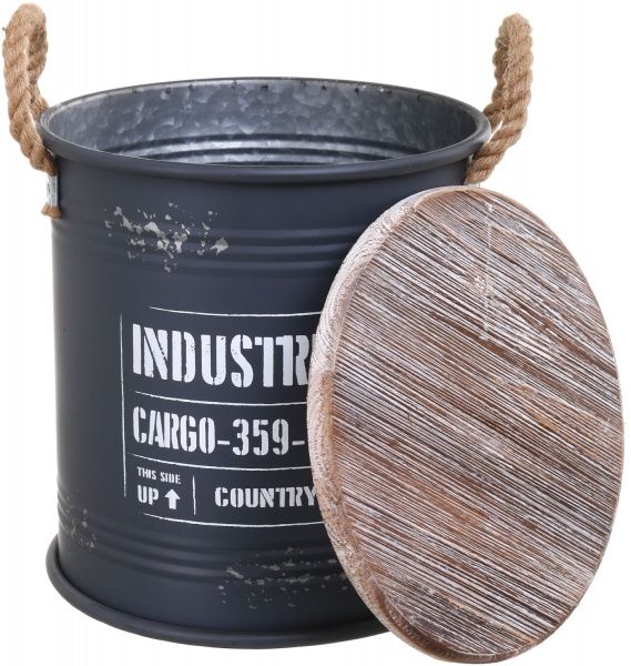 Бочка для хранения Cargo 30х31 см серая 