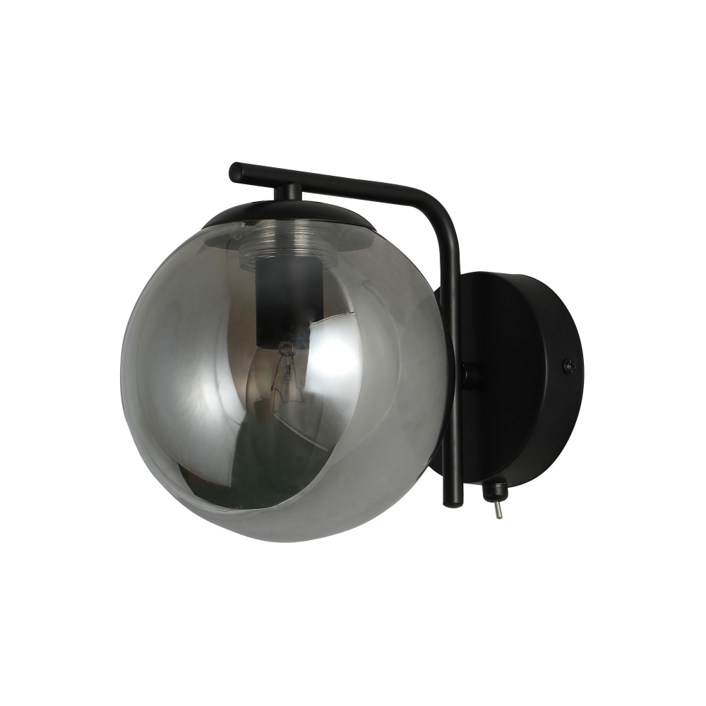 Бра Miorro Fresco металл/стекло 1x40 Вт E14 черный 51-311-005