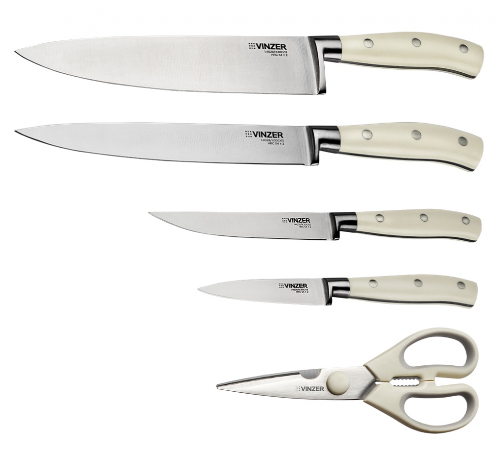 Набір ножів Vinzer Ivory 6 предметів 50117