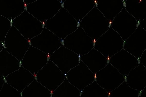 Электрогирлянда линейная внутренняя встроенный светодиод (LED) 300 ламп 2м Сетка 