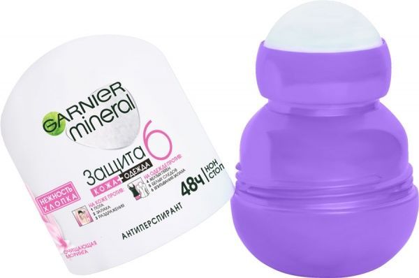 Антиперспирант для женщин Garnier Mineral Захист 5 Ніжність бавовни 50 мл