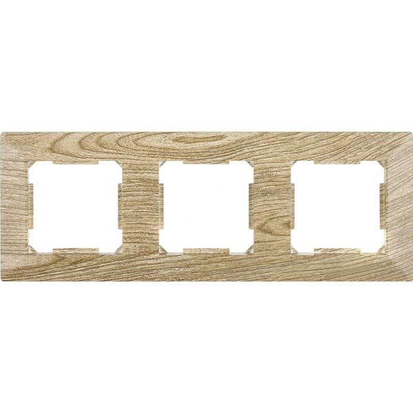 Рамка тримісна HausMark Alta горизонтальна вінтажний сірий SNG-FRP.SQ20G3-5/Oak-vintage-g