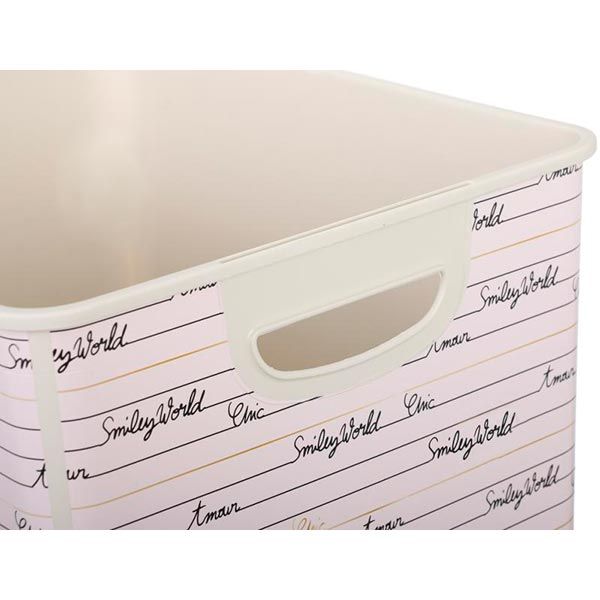 Ящик для зберігання Smiley World L рожевий 230x400x300 мм