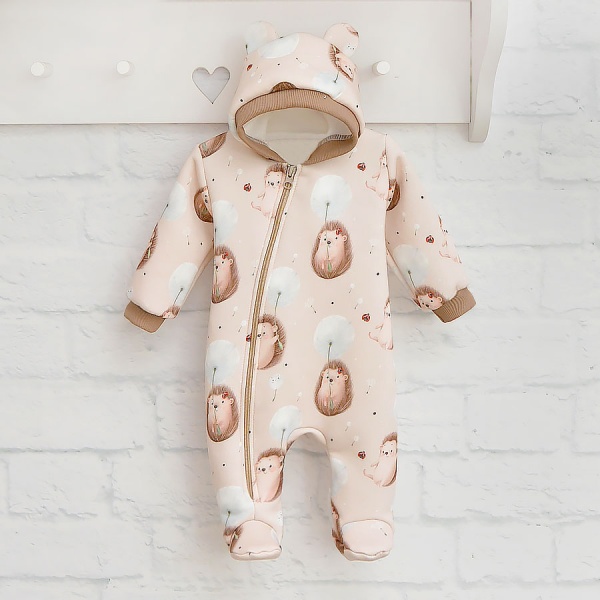 Человечек для девочки Blanka Ежик р.80 бежевый 110371 