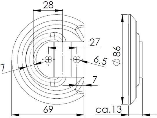 Петля внутренняя ZBF 60-1 AL-KO 1860059