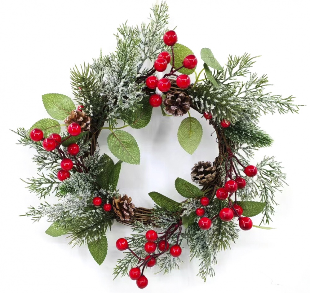 Вінок хвойний d330 мм 2022NSA-WU0078