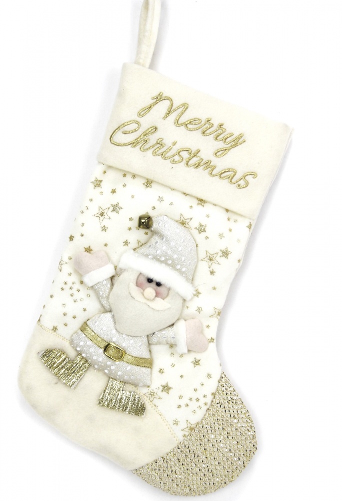 Сапожок декоративный снеговик/ Санта 43 см в ассортименте NC19-2017/1.3