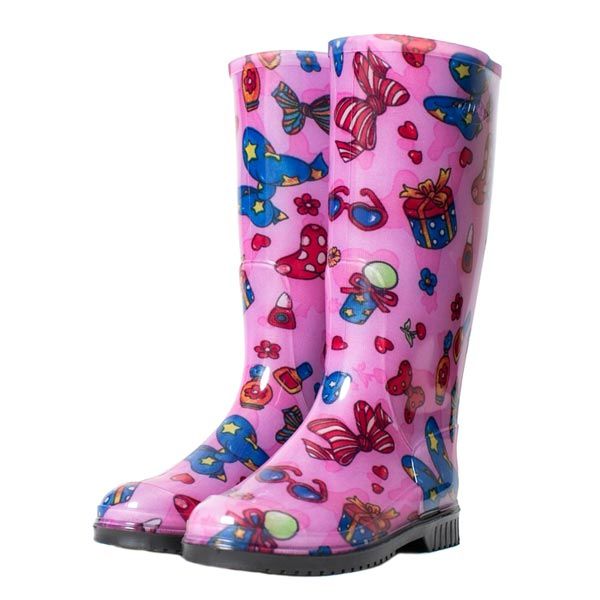 Сапоги резиновые Бантики розовые 40 размер