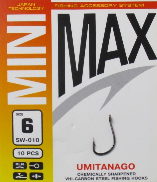 Гачок MiniMax Umitanago №6 10 шт. SW010-6