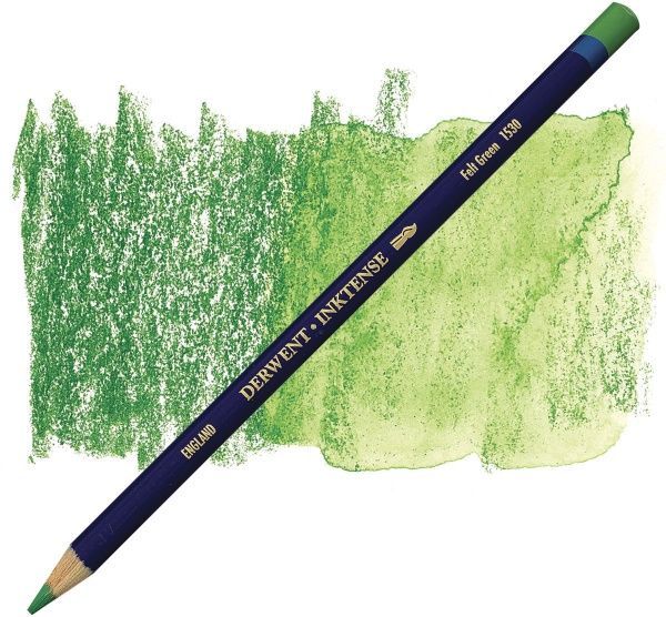Олівець чорнильний Inktense 1530 Зелений фетровий Derwent