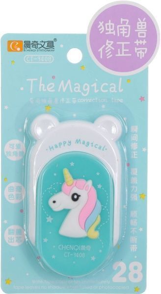 Корректор ленточный Единорог бирюзовый